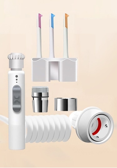 Ghdent GH15 Manuel Ağız Duşu Şarjsız Askılıklı Tazyik Ayarlı 3 Gözlü Başlık + Saklama Kutusu﻿﻿