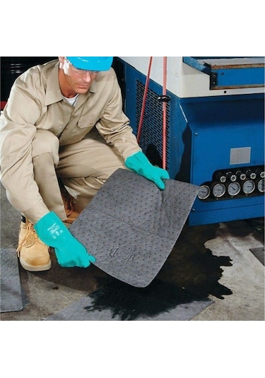 10 Adet Kimyasal Döküntü-sızıntı Emici Gri Ped 40x50 CM