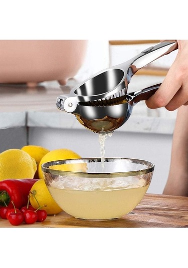 Wondernest Manuel Narenciye Sıkacağı, Paslanmaz Çelik Limon Ve Meyve Presi Lichen Hf Gri