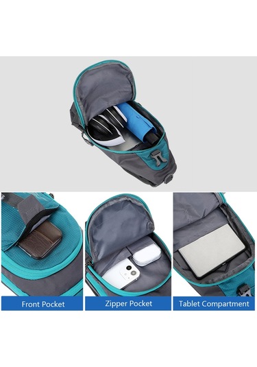 Erkekler İçin Şık Ve Dayanıklı Su Geçirmez Omuz Çantası - Pratik Ve Konforlu Günlük Kullanım Siyah