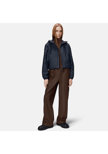 Rains Lohja Short Insulated W3t1 Kadın Lacivert Yağmurluk Düz 15780 Lacivert