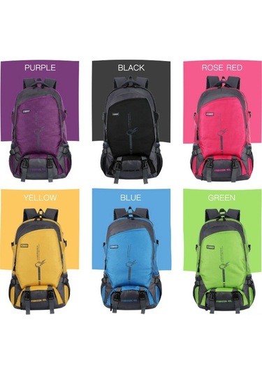 Pazly Kampçılar Ve Yürüyüşçüler İçin Ergonomik 45l Sırt Çantası - Sarı Model Sarı