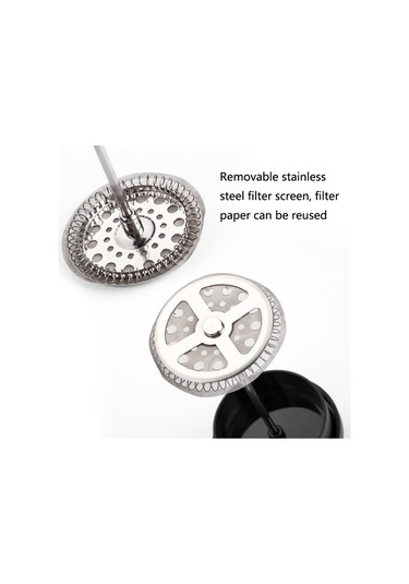 Household Hand Brewed Coffee French Filter Press Pot Glass Tea Maker 1000ml Diğer