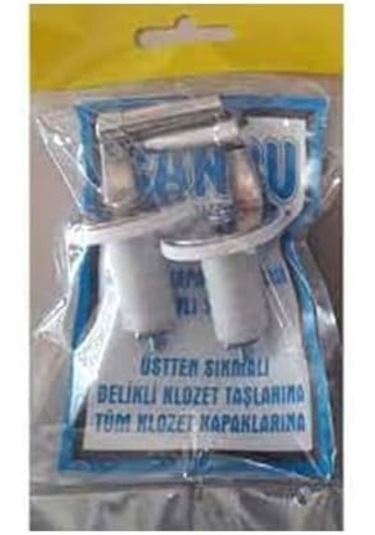 Metal Klozet Kapak Vidası Üstten Sıkmalı Siyah