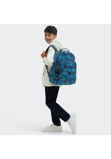 Seoul Lap Büyük Boy Sırt Çantası Mavi