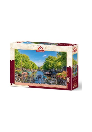 Art Puzzle 2000  Parça Amsterdam Kanalı 5480