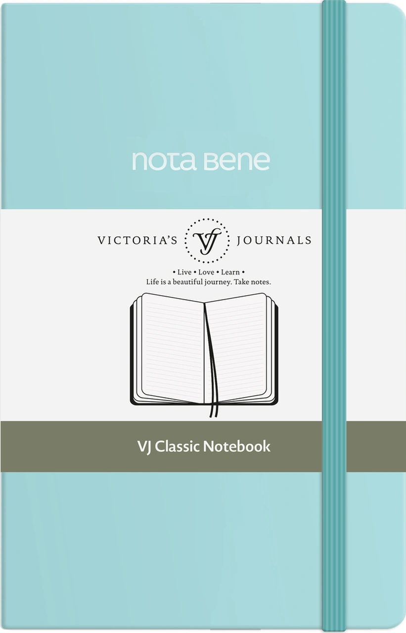 Nota Bene Classic Sert Kapak Defter, 9x14 Cm, Çizgili Mavi