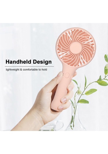 Hangfox Beyaz Usb Şarjlı El Fanı - Pd-a9 Modeli 1 Pil Yok - Günlük Ve Seyahat İçin