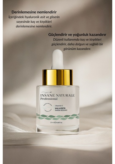 Insane Naturale Kaş Kirpik Serumu 20 ML