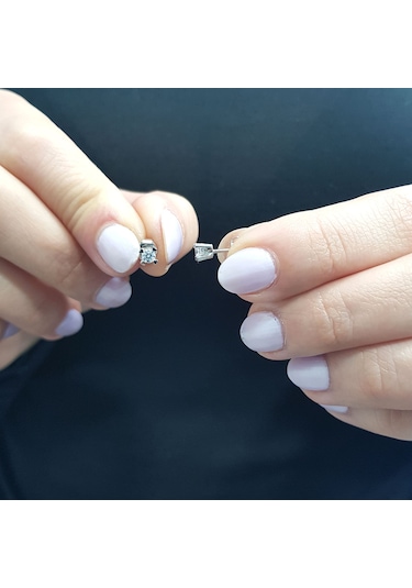 Lova 0.20 Karat Pırlanta Tektaş Küpe - 3040020