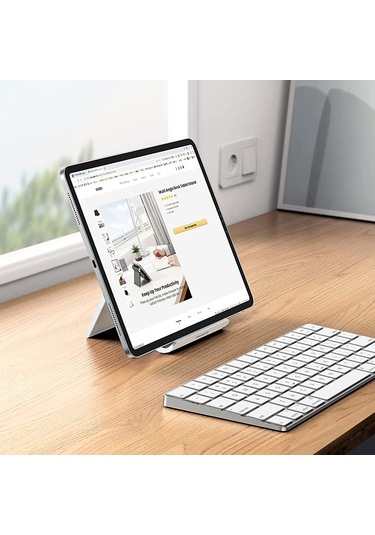 Cbtx Ugreen 50748 İpad Pro 11 İle Uyumlu Telefon Tutucu İpad Mini 6 Air İphone 13 Pro Max Galaxy S21 - Beyaz