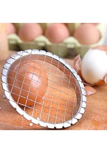 Honmex Çelik Mutfak Aleti: Yumurta, Sebze Ve Salata Kesici - Hassas Dilimleme, Dayanıklı Tasarım Gümüş