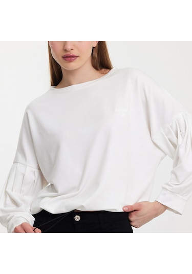 Twobull NAIROBI Kadın  Taş Sweatshirt