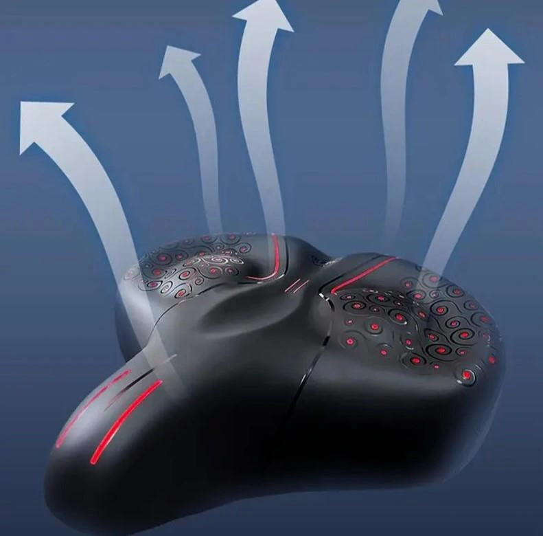 Sırt Destekli Bisiklet Sele Koltuğu Sırt Desteği İle Bisiklet Elektrikli Bisiklet Selesi Kırmızı Siyah