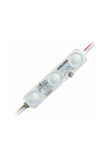 Samsung 3 lü Led Modül 12 Volt Beyaz -10 Adet