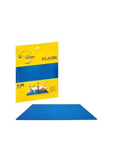 Classic Mavi Zemin Plakası 25 25 Cm Sert Taban  İle Uyumlu Yapı Blok Platformu