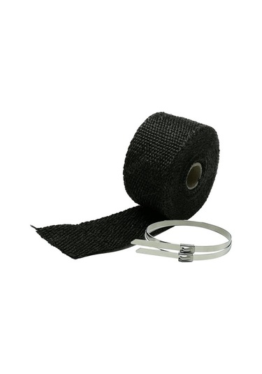 Ganzhoushop Yanmaz Tüp Suntek Sobaları Sarma Sarma Sarma Manifoldları M Isı Için Egzoz Bandı Baca Araba 5 Za Siyah