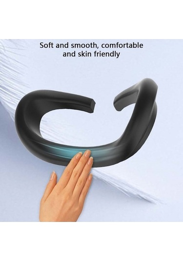 Pazly Meta Quest 3 Vr Kulaklık Maskesi Ter Yansıtıcı Yumuşak Kapak - Mavi Mavi