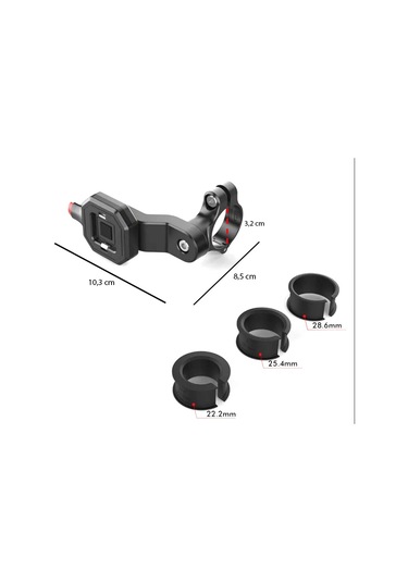 Knmaster Tt-710 Tüm Motosikletlere Uyumlu Telefon Tutucu