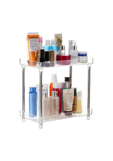 Novahub Şeffaf İki Katlı Banyo Ve Tezgah Organizatörü Kozmetik Saklama Diğer