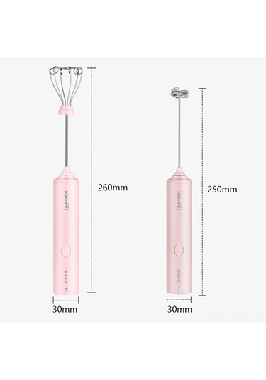 Neevoyu Yeşil Kablosuz Elektrikli El Mikseri - 4 Hızlı, Yumurta/krema Karıştırıcı, Usb Şarjlı, Hamur Ve Bebek Maması İçin Yeşil