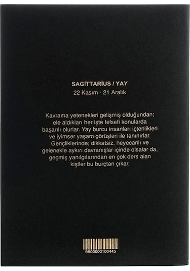 Yay Burcu Yıldız Haritası Defter
