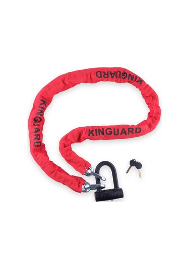 6042 Lock Kınguard 150 Cm Zincir Kilit U Disk Zincir Kilidi