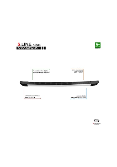 Opel Combo 2019 2020 2021 2022 2023 2024 2025 Araca Özel S Line Arka Koruma Demiri