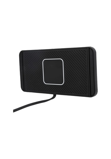 Geeroyoo Araç İçi 15w Hızlı Şarj Qi Kablosuz Şarj Ped, Kayma Engellendirme Silikon Malzeme, Güvenli Sürüş İçin Telefon Şarj Cihazı