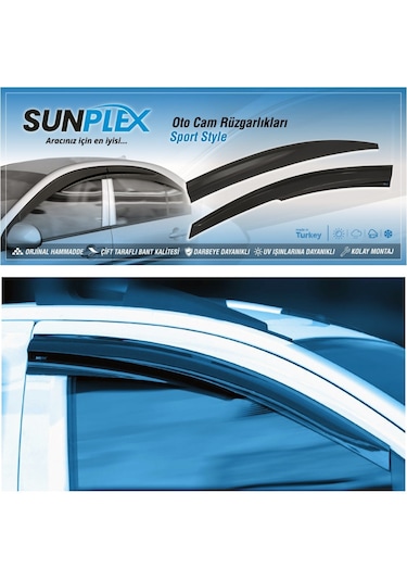 Sunplex Sp-s-144 Fiat Scudo 2021+ /expert/jumpy/zafira/custom/rifter Cam Rüzgarlığı 2 Li