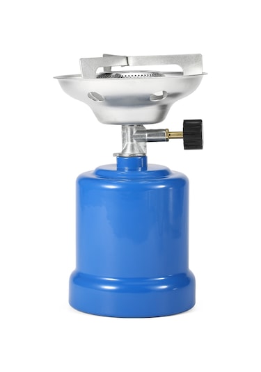 Kosona Kamp Stovu Taşınabilir Kahve Çalıştırıcı 190g Gaz Kutusu İçin İğne Valfli Dışarıda Kullanım Isıtıcı Tr-2190 Gümüş