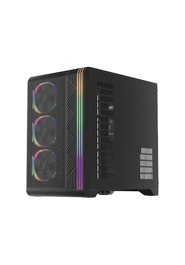 1st Player Vt7 Siyah 850w 80+ Sılver Atx 3.1 Argb 4x12cm Fan Temperli Cam Usb 3.0 Atx Kasa