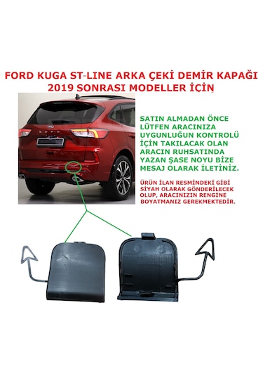 Ford Kuga 3 St-line Ön Çeki Demir Kapağı 2019 Sonrası