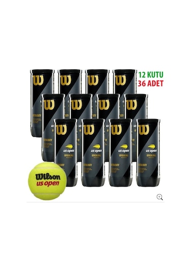 12 Kutu Wilson Us Open Tenis Topu Vakum Ambalajda