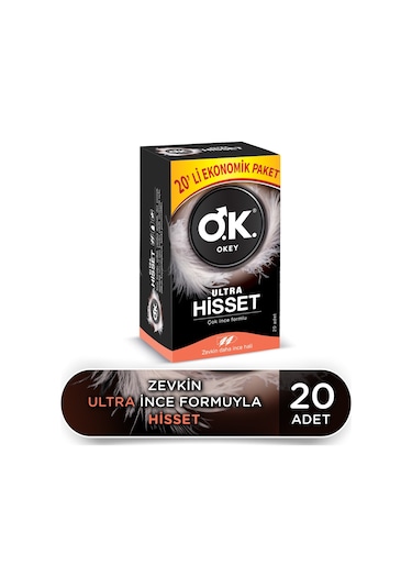 Okey Ultra Hisset Prezervatif 20'li