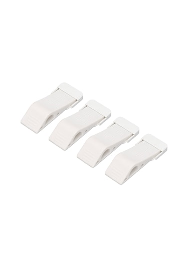 Tenfowee Tpr Malzeme Ev Korumalı Kapı Bloku - Delme Yok, Gürültü Önleyici, 4 Adet Beyaz 12.5cm Beyaz