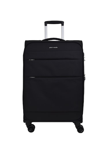 Pierre Cardin Ultra Light Hafif Lüx Kumaş 3'lü Valiz Seti Siyah Pc4200 Siyah
