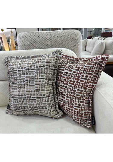 Nivemeshome Kırlent Kılıfı 45x45 Lisa 03 Vizon Vizon