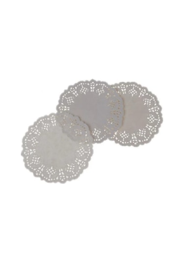 Dantelli Bardak Altlığı 500 Adet 9 - 12 CM 9 CM Beyaz