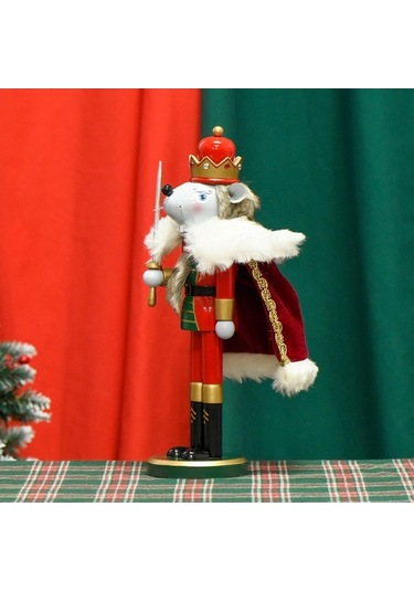 Pazly Yılbaşı Süslemesi Suntek Sanatları Fındıkkıran Figür El 13x9x36cm Wn