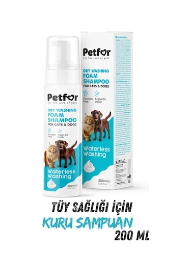 Kedi Ve Köpekler İçin Kuru Şampuan 200 Ml X2 Adet