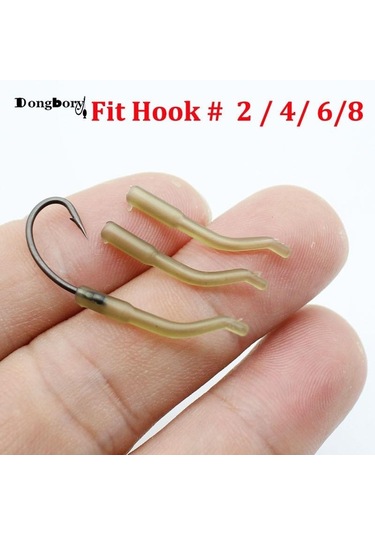 20 Adet Sazan Balıkçılık Aksesuarları Kanca Kollu Kicker Stil Boyutu Hattı Hizalayıcı Saç Kuleleri Zig Rig Terminali Mücadele Pop Up Boilie