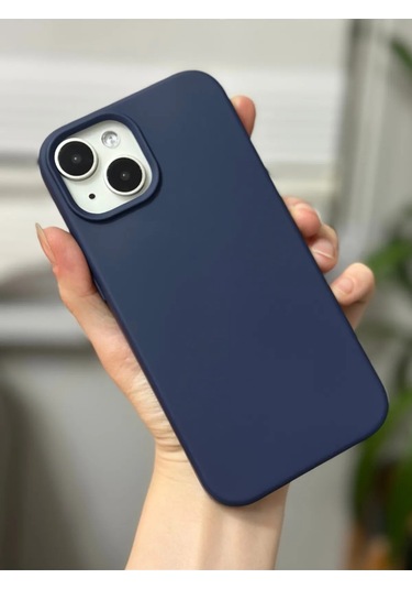İphone 13/14 Uyumlu Lansman Kılıf Leke Kir Su Tutmayan Yüzey İçi Kadife Mükemmel Hissiyat Lacivert