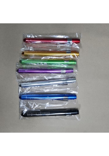 Lemestar Tıp Led Işık Kalemı: Alüminyum Gövde, Beyaz Işık, Diş Hekimi/doktor İçin, Mavi Dış Görünüm, Ev Ve Kliniği Kullanıma Uygun Gümüş