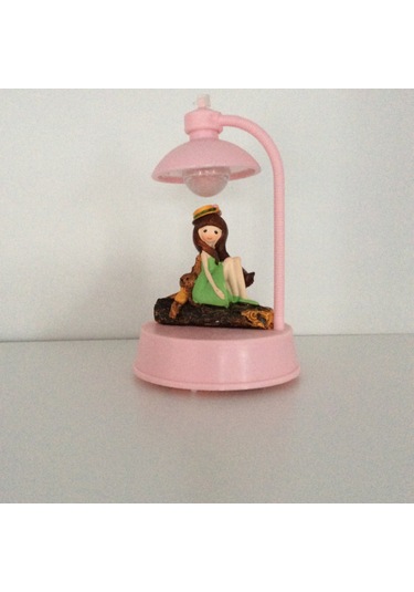 Kız Figürlü Biblo Pembe Diğer