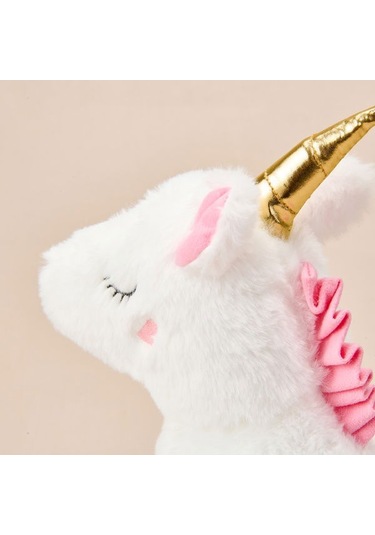 Evidea Soft Unicorn Figürlü Yastık - Beyaz - 25x32 Cm Beyaz