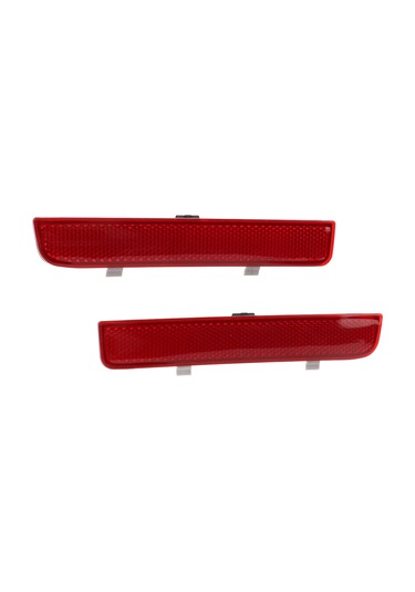 Reedark Arka Tampon Reflektör Lr006348 Lr006349 Xff000021 Xff000031 - Range Rover L322 2002-2012 Ve Freelander 2 L359 2006-2015 Uyumlu, Abs Malzeme, Güvenli Sürüş İçin Görünürlük Artırıcı