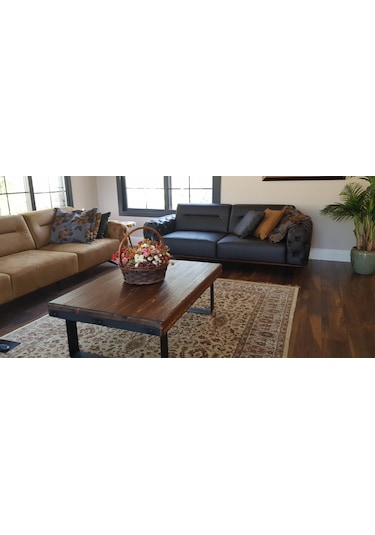 Deryawood Masif Ahşap Dogal Ağaç Orta Sehpa Ceviz 85x85x45 Cm Deryawood Masif Ahşap Dogal Ağaç Orta Sehpa Ceviz 85x85x45 Cm