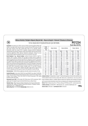 Alleva Holistik Kuzulu & Geyikli Tahılsız Mini Irk Yetişkin Köpek Maması 12 Kg