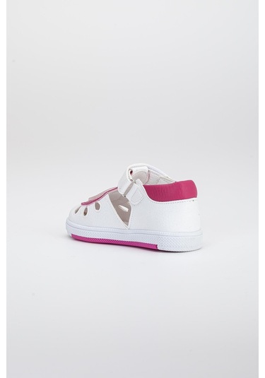 Şirinbebe Yan Açık Cırtlı Pembe Kız İlkadım Bebek Ortopedik Ayakkabı-2891-pembe Pembe